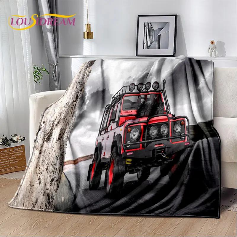 Samochód sportowy Concept Car miękki pluszowy koc, flanelowy koc rzut koc do salonu sypialnia kanapa z funkcją spania narzuta na piknik Bettdecke