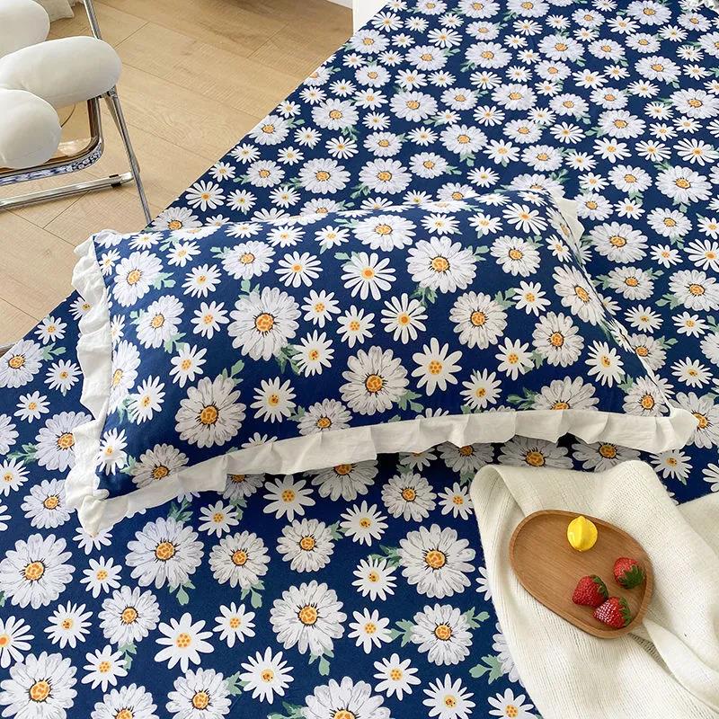 Arctic Velvet Korean Version Small Floral Single Pillowcase Couple Adult Pillowcase High-end Pillowcase 48*74cm