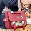 New College Style Messenger Bag Schoolbag Cute Girl Japanese Large-capacity Student Shoulder Bag Simple and Versatile Bag