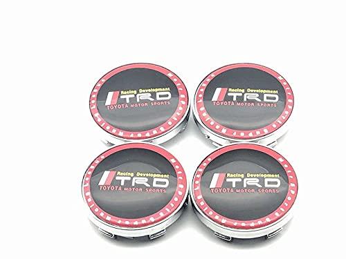 TRD Wheel Center Cap Cover, Car Hub Cap, Wheel Cover, Center Cap, Dedicated Emblem Front diameter 60mm, rear