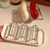 Non-slip W Shaped Soap Holder Stainless Steel Soap Rack Creative W-Shaped Taco Holder  Sink