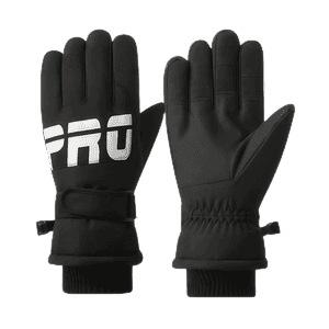 Cotton gloves men's winter velvet thickened windproof waterproof riding motorcycle warm and cold winter ski gloves women