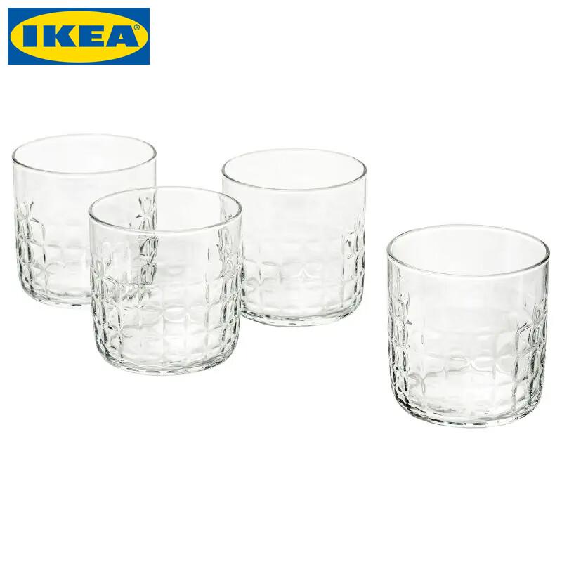 Стаканы IKEA FROJDA из прозрачного стекла (4 упаковки)