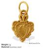 Fashion Vintage Bohemian Diy Love Flower Diamond Pendant Accessories Gold Plated Pendant