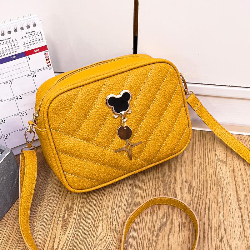 

Camera bag shoulder mobile phone bag new women s bag Christmas storage bag messenger bag women s bag жёлтый
