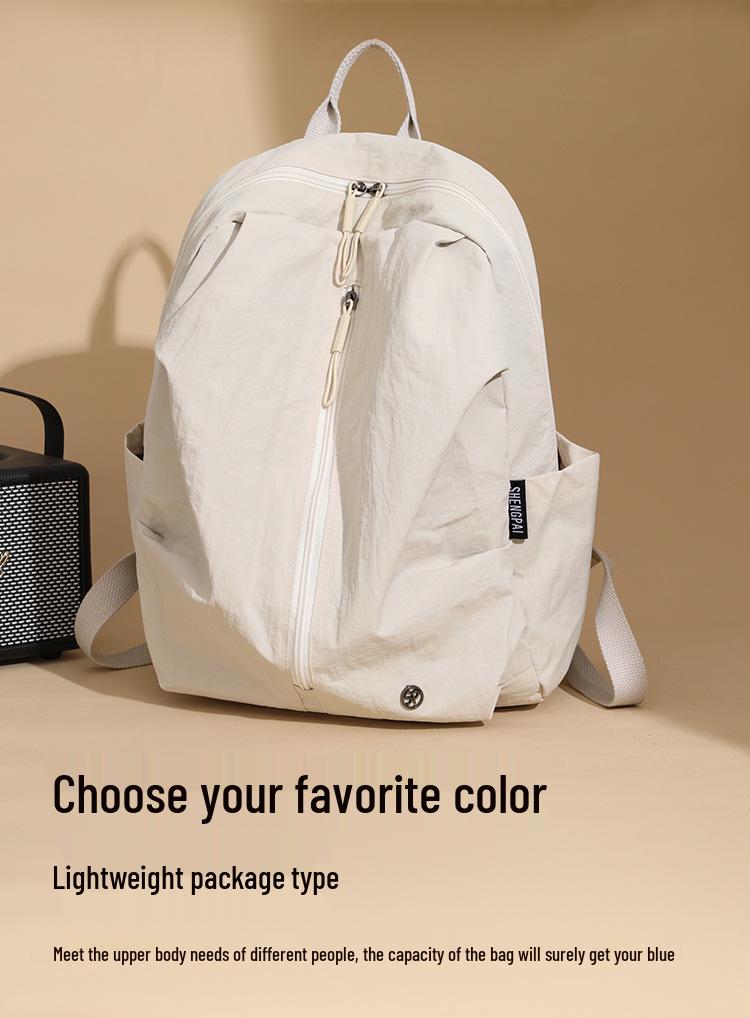 Unisex Lightweight Waterproof Nylon Backpack – Large Capacity for Travel, Outdoor, School