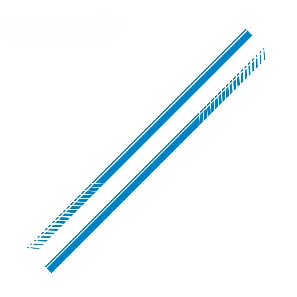 2PCS Car Door Waist Line Side Racing Stripes Decoration Stickers Auto Body Decor Vinyl Film Decals Accessories For Toyota Hiace