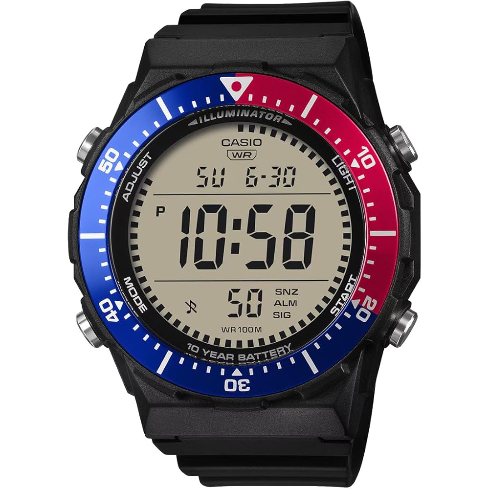 [Wide LCD & Rotating Bezel] CASIO Standard Digital AE-1700H STANDARD DIGITAL 10 ATM Water Resista...
