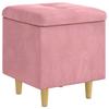 Storage Ottoman 40 X 40 X 45 Cm Velvet
