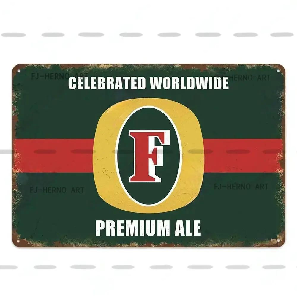 Vintage Beer Metal Sign Decorative Plaque - Retro Plate for Wall - Ideal for Bar Pub Club Dad's Garage Workshop Poster Decor