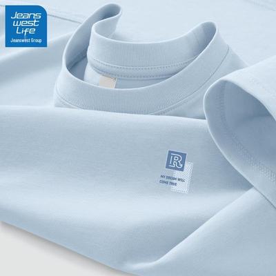 Jeanswest Life Herren 2025 Schwerer Baumwoll-Kurzarm-T-Shirt