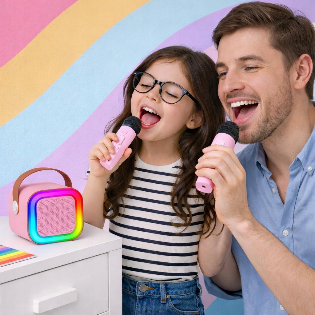 [PACZA] Karaoke Set for Kids 2x Microphone + BLUETOOTH Speaker Z3345R