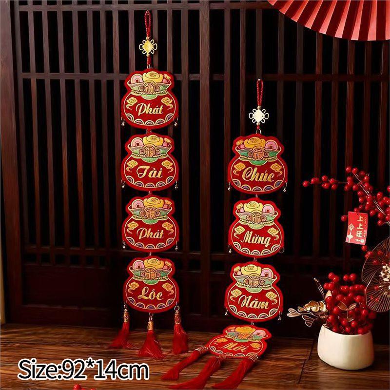 Mini Spring Festival Couplet Decoration for Entrance Door 2026 Spring Festival Wall Decoration Mini Short Couplets Party Decor