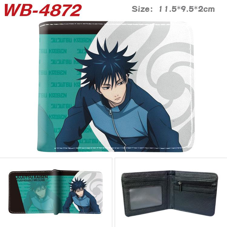 Jujutsu Kaisen Anime Wallet Gojo Satoru Yuji Itadori Print Short Bifold Card Holder Coin Purse PU Leather for Men Women 1pcs