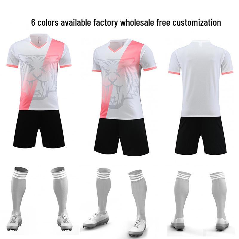 Girls' School Football Team Uniform Set - Short Sleeve Jersey & Shorts for Training