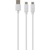 CYBER Double USB Charging Cable White PS5 (for PS5) [Approx. 3m] -