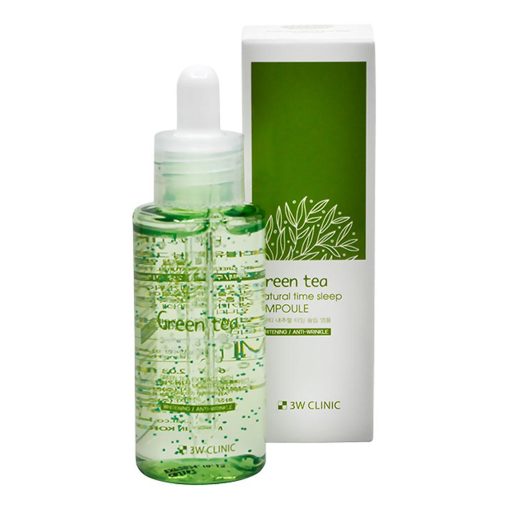 Night ampoule serum 3W Clinic Green Tea Natural Time Sleep Ampoule 60 ml