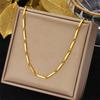 Gold Silver Color Stainless Steel 3mm Irregular Link Chain Bracelets Necklace For Women Fashion Party Wedding Jewelry Sets Gifts