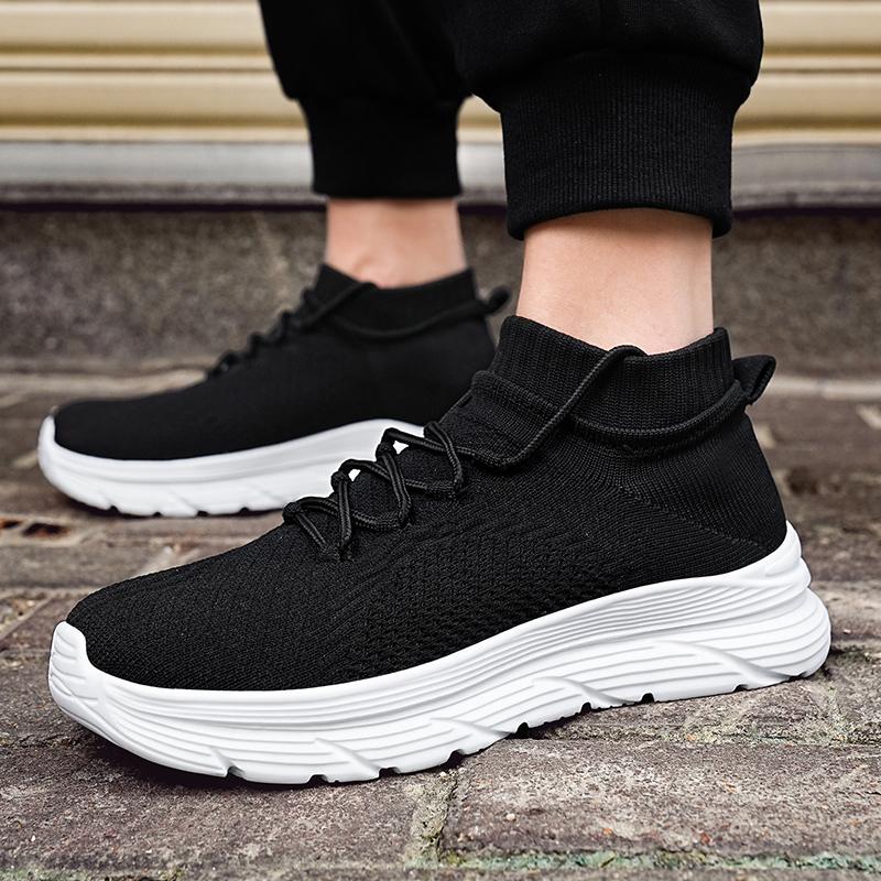 Men Casual Sneakers Lace-up Gym Vulcanized Shoes White Male Footwear Fashion Breathable Walking Mesh Flat Shoes Trainers Hombres