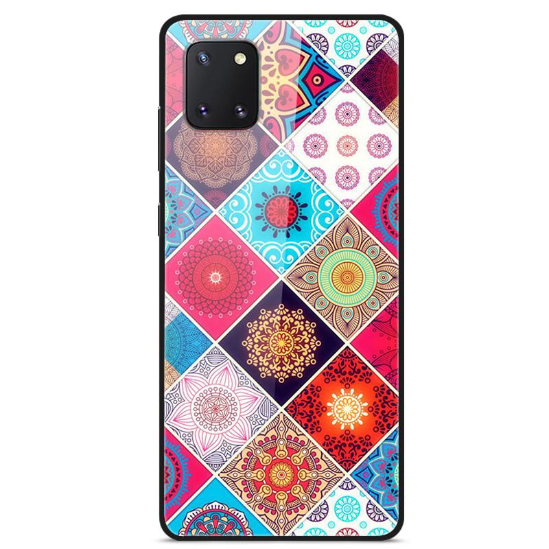 For Coque Samsung Note 10 Lite Case Tempered Glass Planet Space Cover for Samsung Galaxy Note10 Lite Case S10 Lite Glass Case