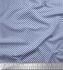 Soimoi Japan Crepe Satin Fabric Geometric Small Print Fabric by the metre 42 Inch