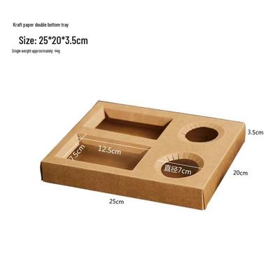 Bandejas de Papel Kraft Desechables para Alimentos COFLYEE