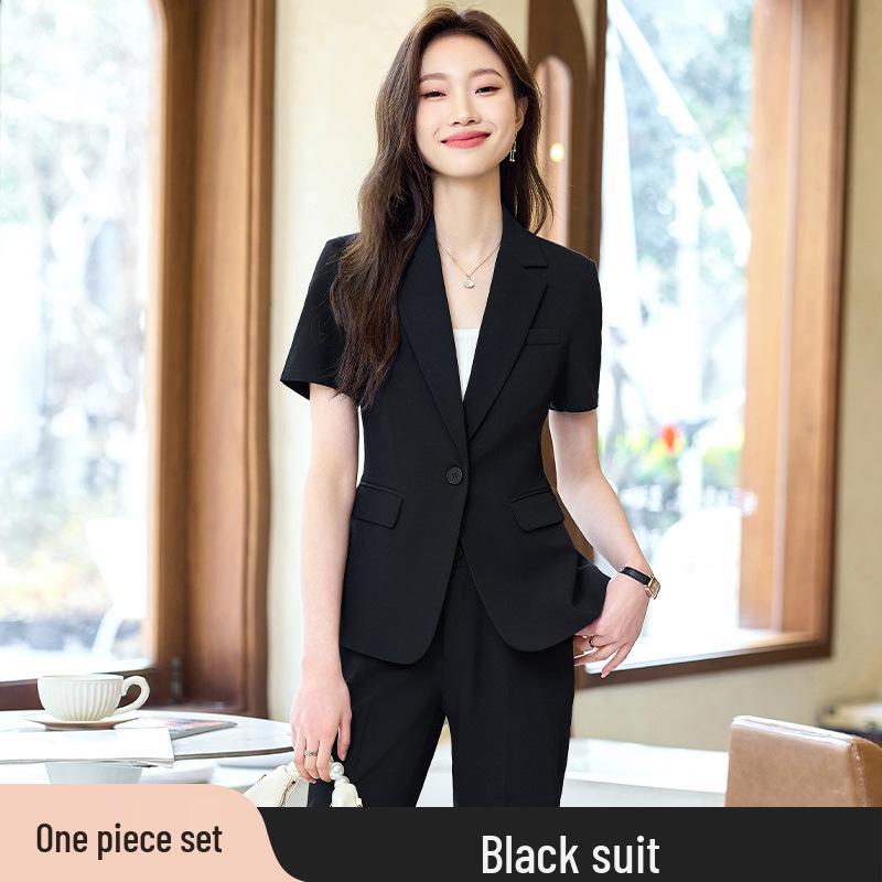 

Женский летний костюм с коротким рукавом - 2025 Профессиональный комплект рабочей одежды XL