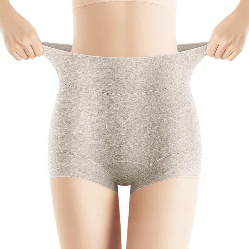 

Meiya Ting High-Waisted Tummy Control Cotton Crotch Seamless Safety Shorts XL сірий