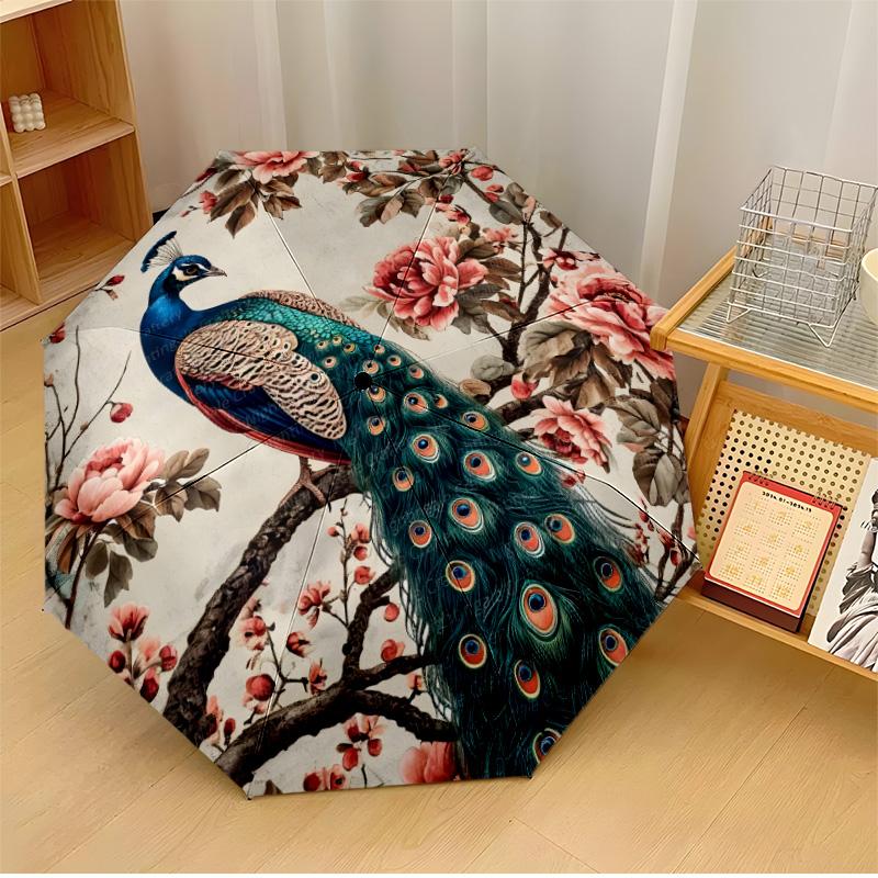 

Fire and Ice Phoenix Printed umbrella windproof folding umbrella portable sun and rain umbrella suitable for gifting