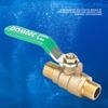 Male To Male Thread Brass Pipe Ball Valve Two Way Mini Ball Valve Shut Off Valve (G1 4 )