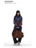 2025 Autumn/Winter Unisex V-Neck Retro Badge Embroidery Sweatshirt