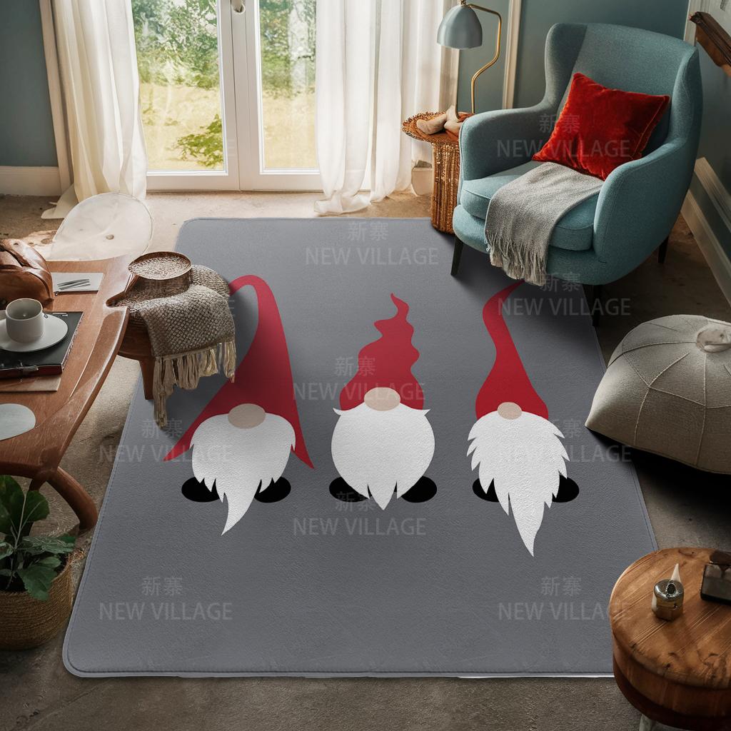 House Entrance Carpet Home Door Mat Living Room Bath Foot Bathroom Non-slip Water Absorption Rugs Bath Merry Christmas Winter