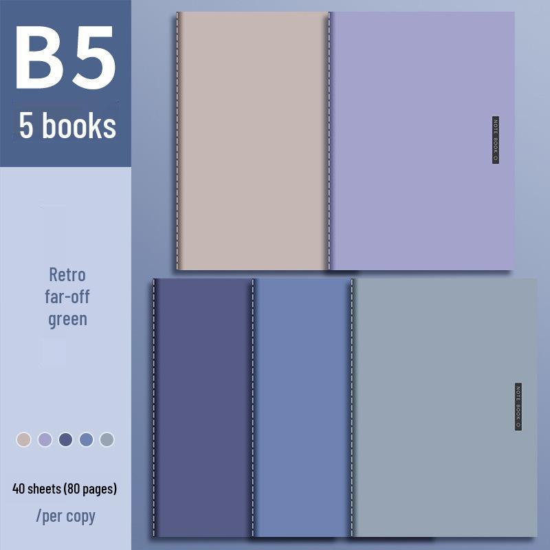 Neues großes Softcover-Notizbuch für Schüler - Mittelstufe bis Hochschulprüfungen