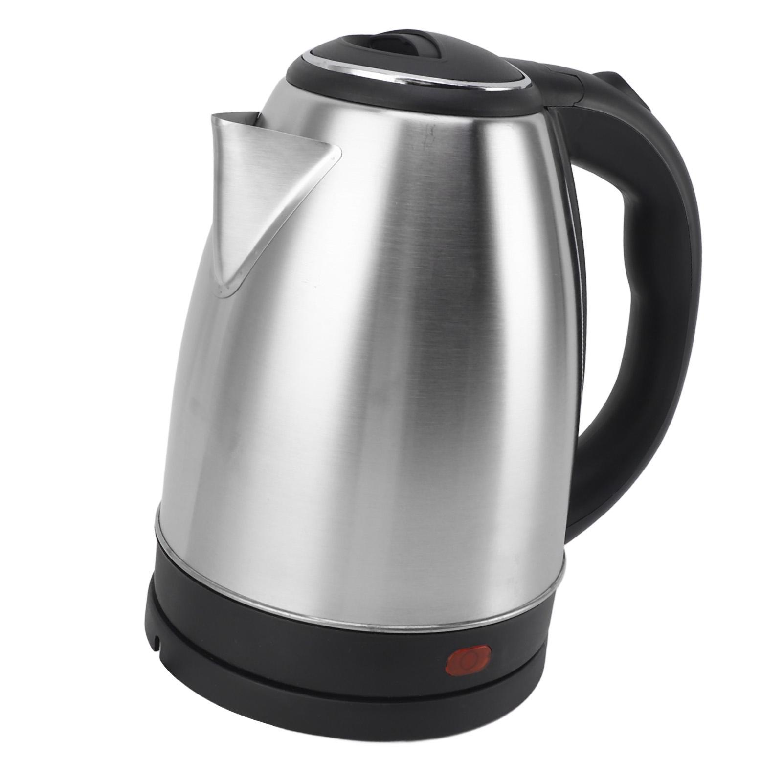 Elektrische Waterkoker 2L 1500W Automatische Uitschakeling Roestvrijstalen Binnenkant Snelle Waterkoker voor Thee Koffie