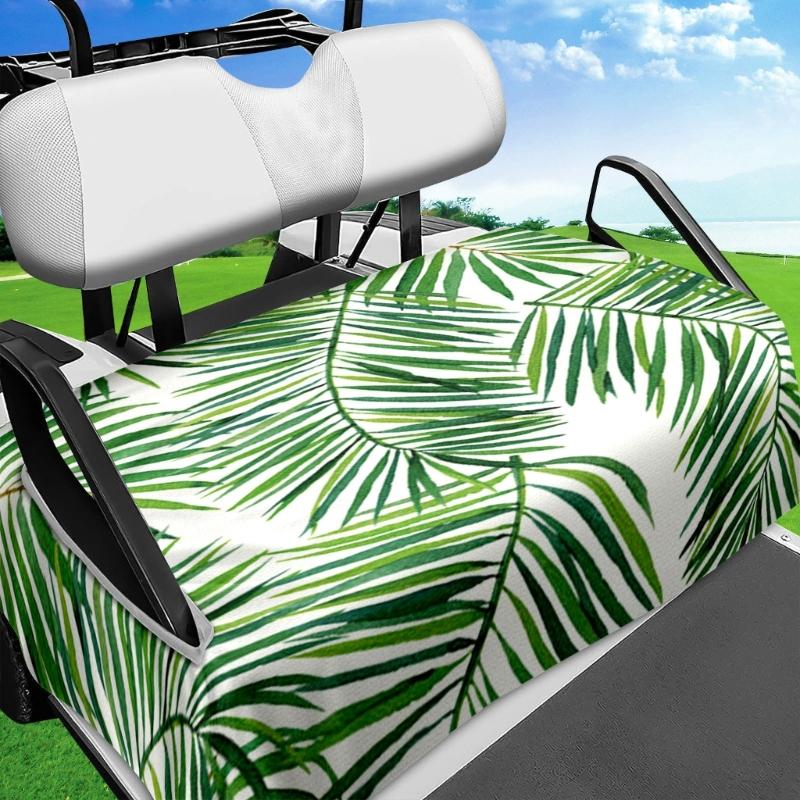 Leaf Pattern Golf Cart Seat Towel Blanket Benches Seat Protector Universal Golf Car Seat Cover Easy Installation
