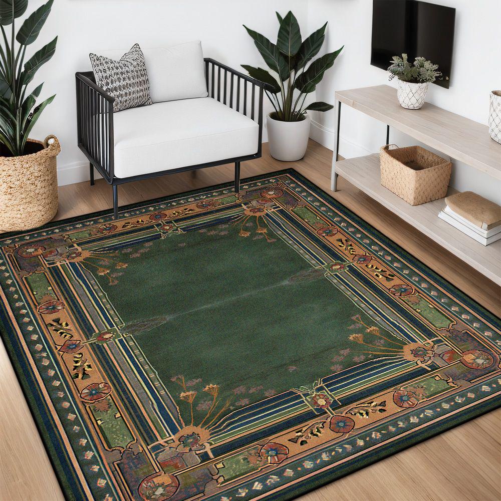 Bohemian Big Size Retro Live Room Rug Soft Washable Room Decoration Bedroom Bedend Carpet Customizable Sofa Table Mat Flannel
