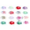 Lampwork Glass Ocean Fish Jewelry Beads For DIY Charm Jewelry Making Enamel AB Rainbow Color Bead About 14mm X 10mm, 5 PCs