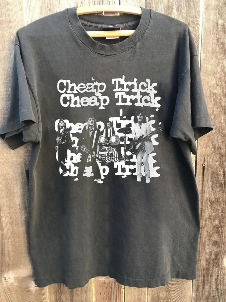 Cheap Trick Shirt Band Member Charcoal Unisex Tshirt Reprint Unisex Shirt Unisex T-Shirt M