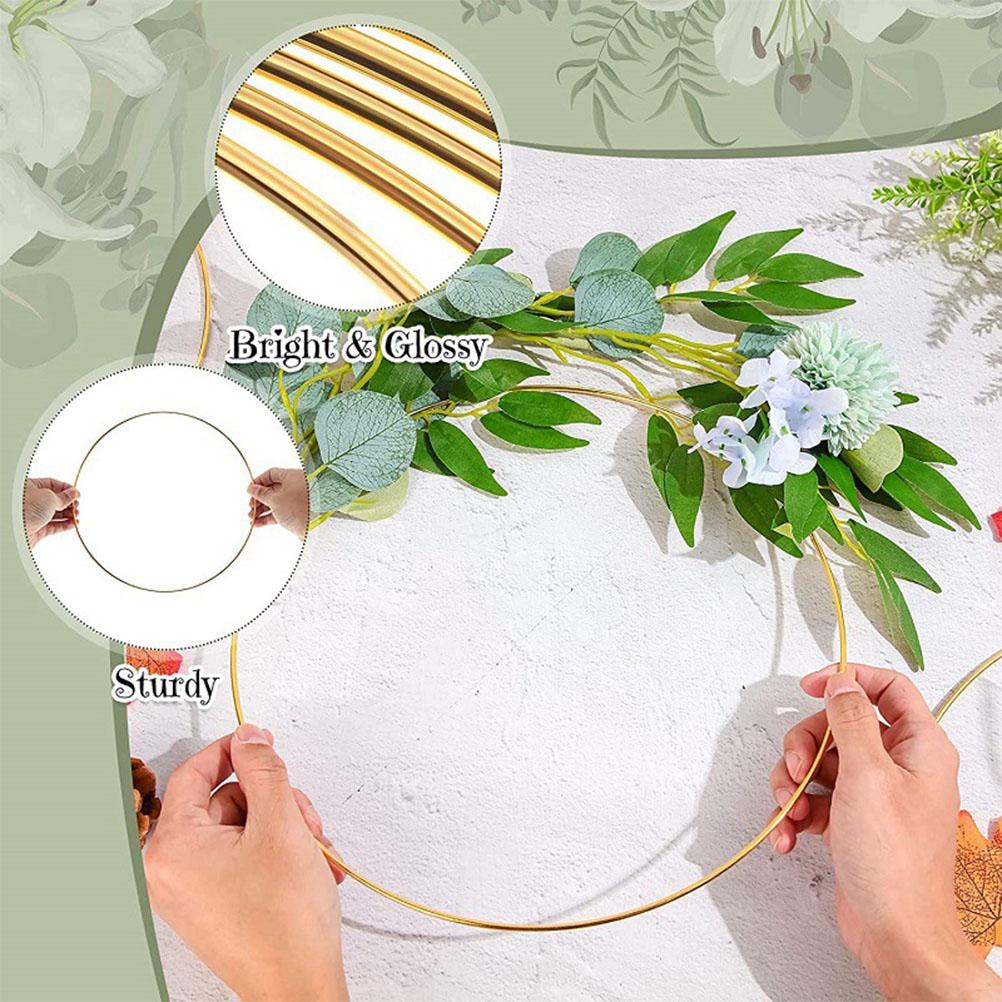 2Pcs Dream Catcher Frame Windchime Ring Metal Crafting Ring Metal Rings for DIY