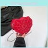 Unique Heart-shaped Crossbody Bag For Women With Spider Web Design 2024 Street Style Fashionable Chic Shoulder Bag