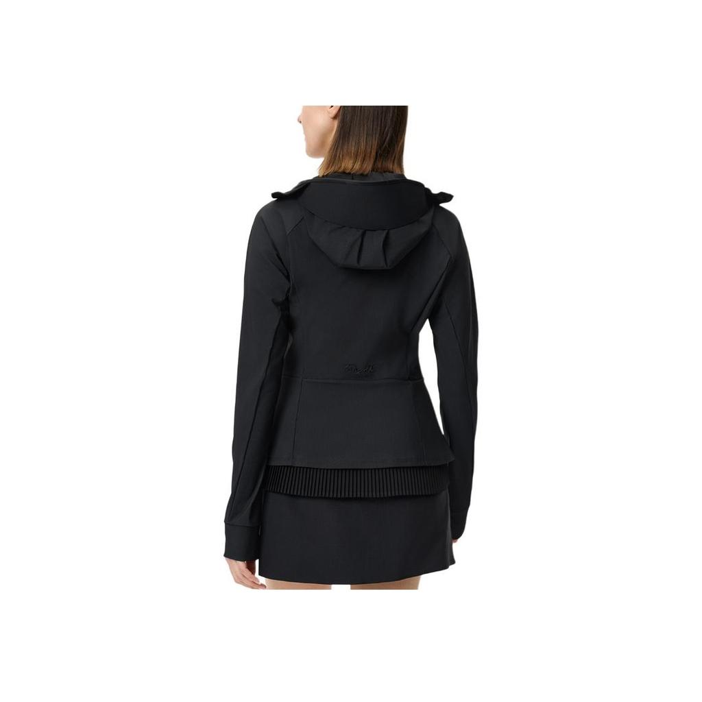 New FILA Golf Series Jacket Women's Pitch Black BK A11W525501F-BK