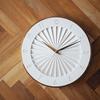 Interform Ludovica Wall Clock CL-4384 Sweep Movement Wood Ivory