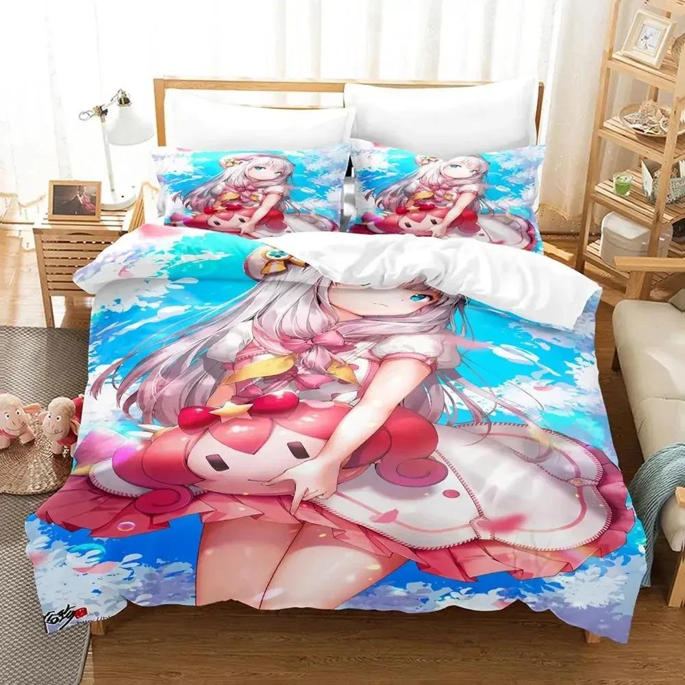 Anime Izumi Sagiri Eromanga Sensei Bedding Set Duvet Cover Bed Set Quilt Cover Pillowcase Comforter King Queen Size Boys Adult