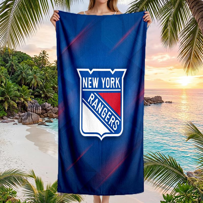 New York Rangers Fashion Beach Towel Portable Soft Quick Dry Towel For Swimming Camping Holiday Use