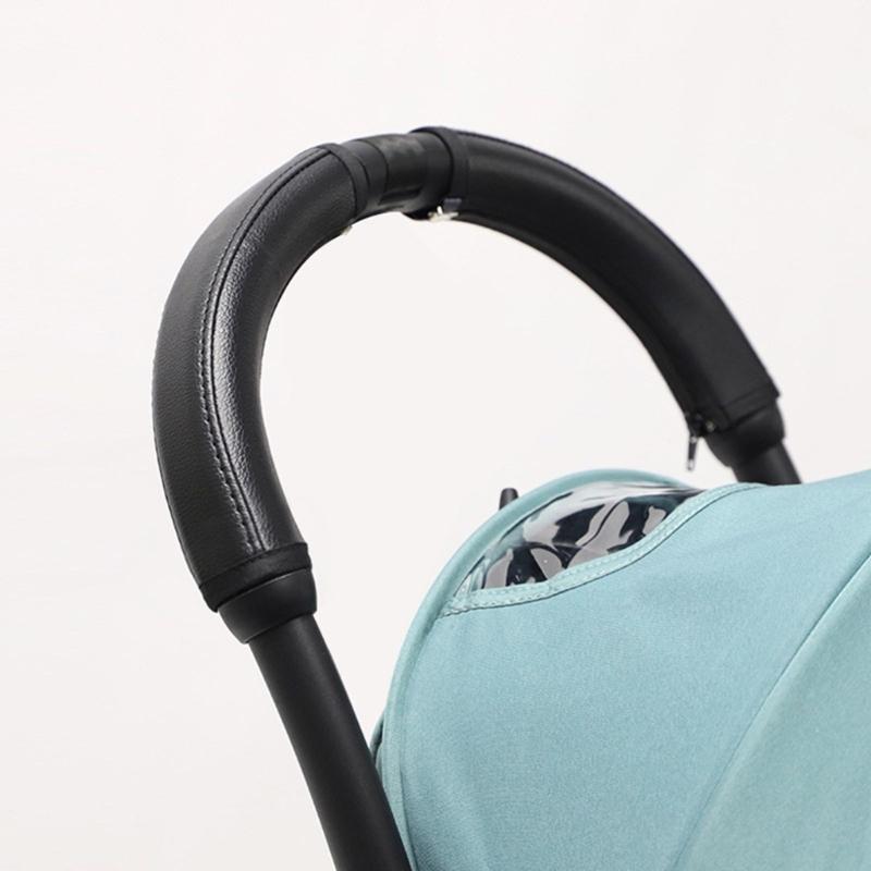 1 Set Baby Strollers Handle Protector Case Wear and Dirt Resistant Hand Grip Sleeve Cover for Most Pram Models