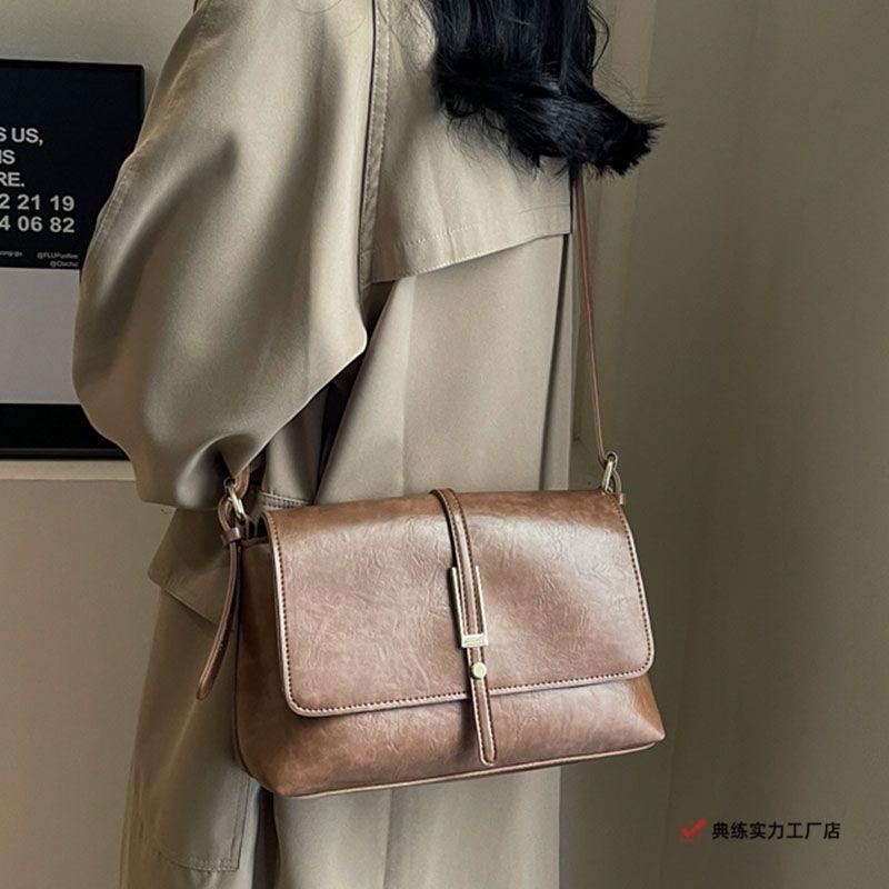 Premium Sense Retro Fashion Women's Bags Niche Trend Underarm Bags Versatile Large Capacity Original Messenger Small Square Bag
