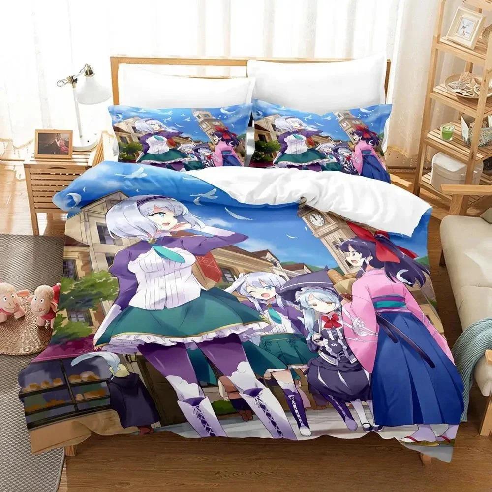 In Another World with My Smartphone Bedding Set Single Twin Full Queen King Size Bed Set Adult Kid Bedroom Duvetcover Sets Anime