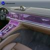 Für Porsche Panamera 2017- Auto Innenraum Mittelkonsolen Schutzaufkleber Innenraum Dekorleiste TPU Schutzaufkleber