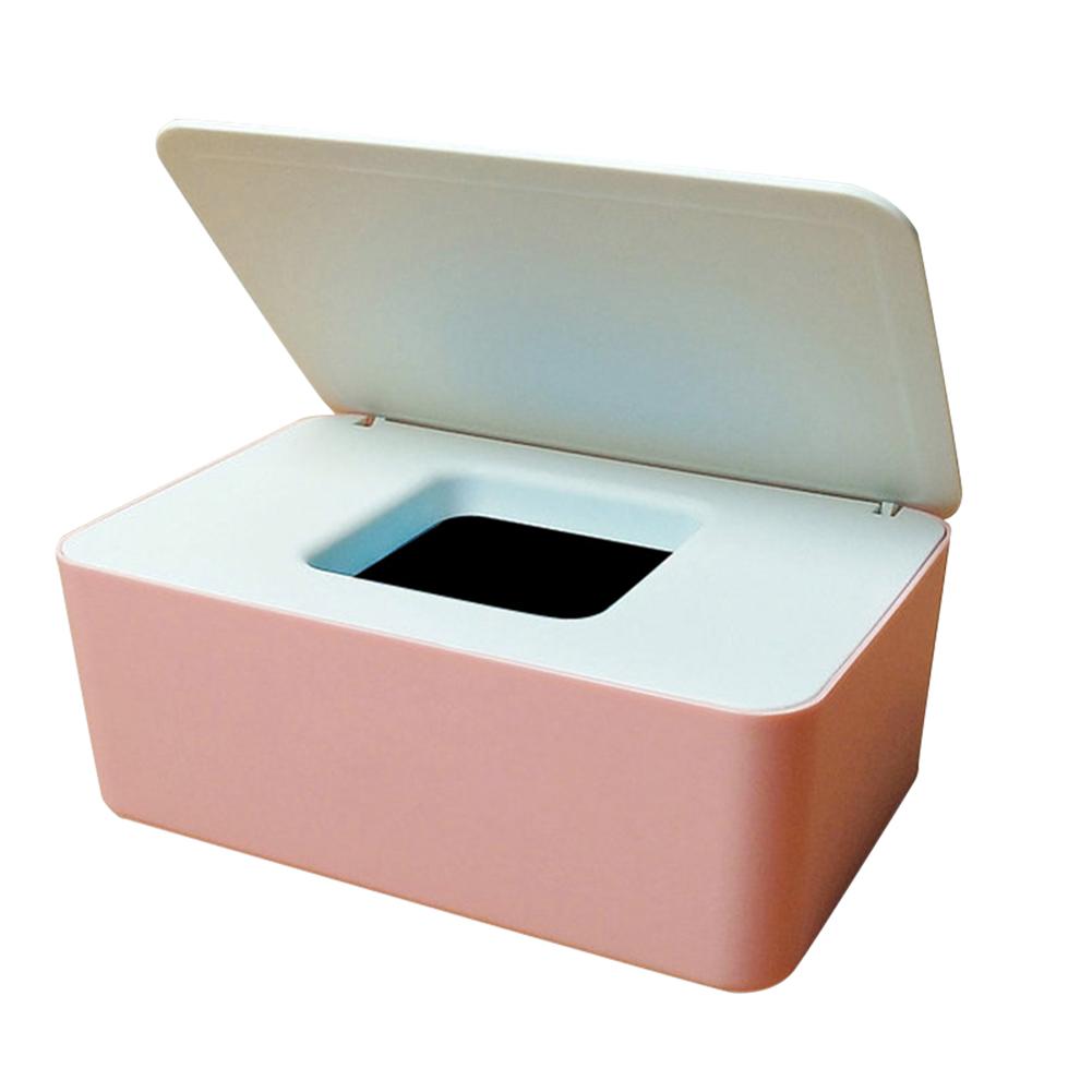 Wet Wipes Dispenser with Lid Plastic Tissue Dispenser Box for Bathroom Bedroom Living Room