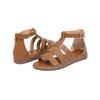 Außenhandel sommer neue einfache casual römischen sandalen offene spitze ferse flache sandalen frauen